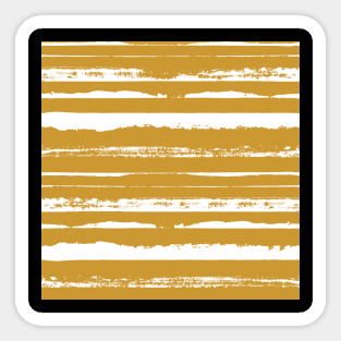 Gold Summer Stripes Sticker